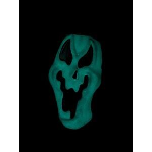 VTG Easter Unlimited MK Scream Ghost Face Mask Glow in the Dark Squiggly Smile